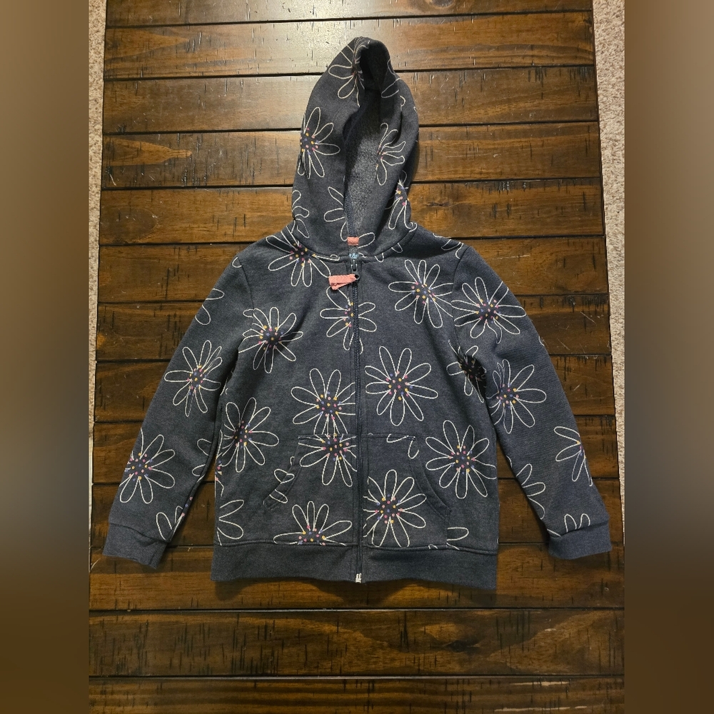 Cat & Jack Girls Hoodie/Sweatshirt  Front Zip Size Small (6/6X)